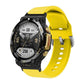 Silicone watch band with reverse buckle, yellow, for Amazfit T-Rex 2.