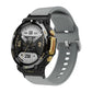 Silicone watch band with reverse buckle, dark gray, for Amazfit T-Rex 2.
