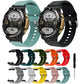 Silicone reverse buckle watch band set, assorted colors with adjustment tool