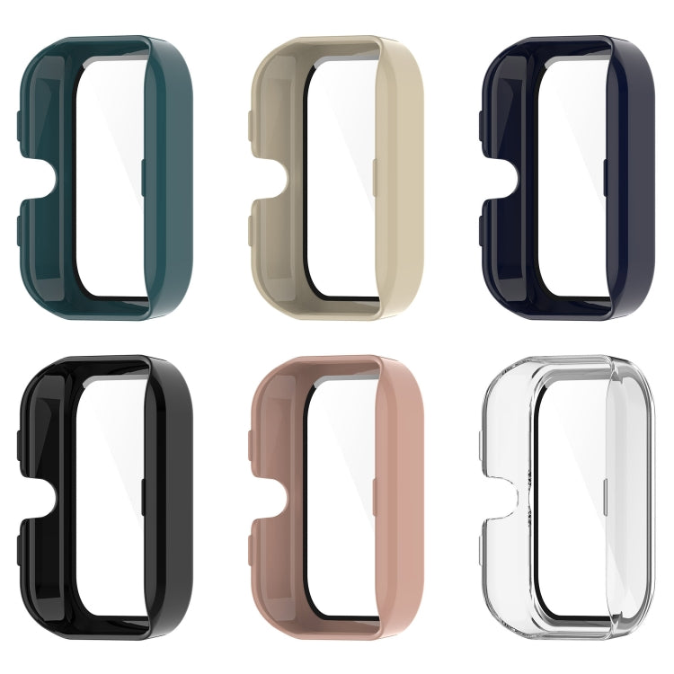 Assorted colored fully enclosed watch cases with clear front screen covers