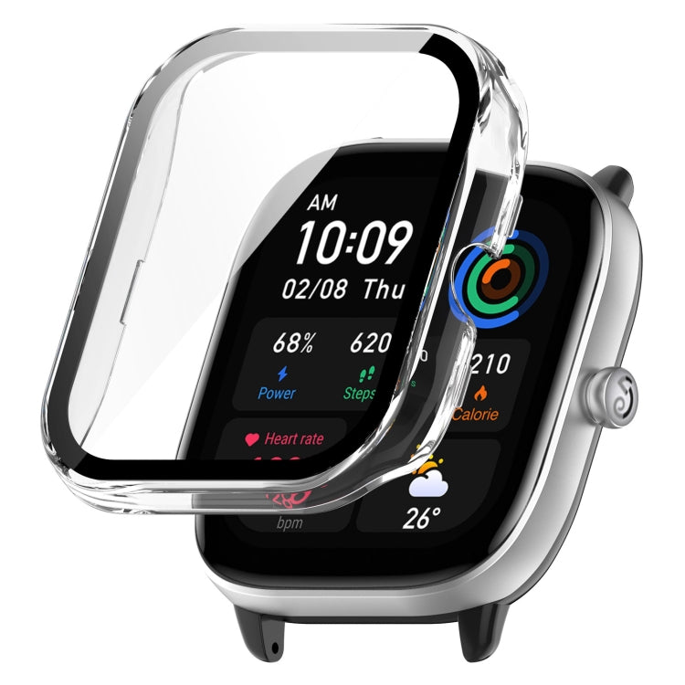 Transparent fully enclosed PC watch case with clear front screen cover