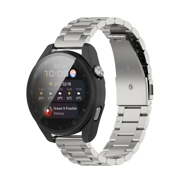 PC + Tempered Glass Integrated Protective Watch Case, For Huawei Watch3 Pro New