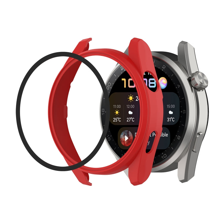 PC + Tempered Glass Integrated Protective Watch Case, For Huawei Watch3 Pro New