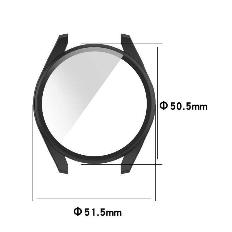 PC + Tempered Glass Integrated Protective Watch Case, For Huawei Watch3 Pro New