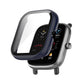 Ink blue PC tempered glass watch case cover for fitness smartwatch