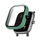 Pine green PC tempered glass watch case cover for fitness smartwatch