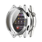 Full coverage TPU protective watch case, silver electroplated frame with screen protector