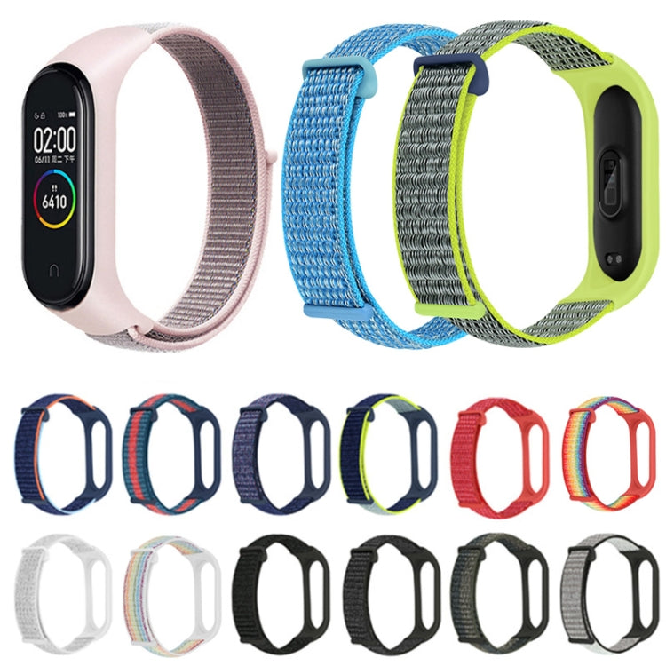 Nylon two-section loop watch bands set in multiple colors, loop-style woven straps