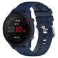Silicone watch band with cross texture, navy blue strap for Garmin Forerunner 255S