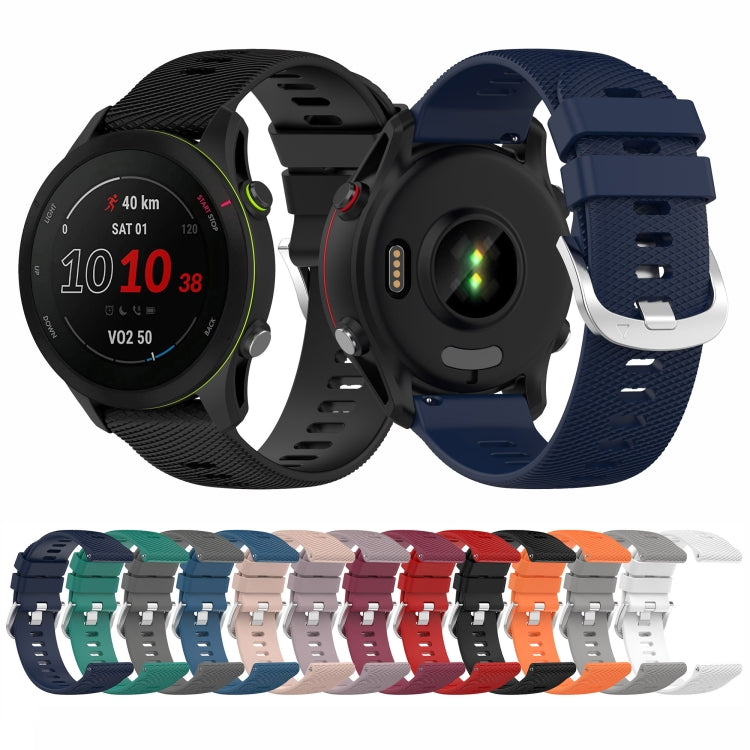 Set of cross-textured silicone watch bands in multiple colors with quick-fit pins