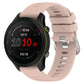 22mm cross-textured silicone watch band in light pink with matching clasp