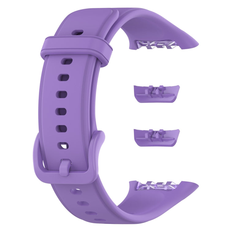 Purple soft silicone watch band with clasp and connector pieces for OPPO Band 2