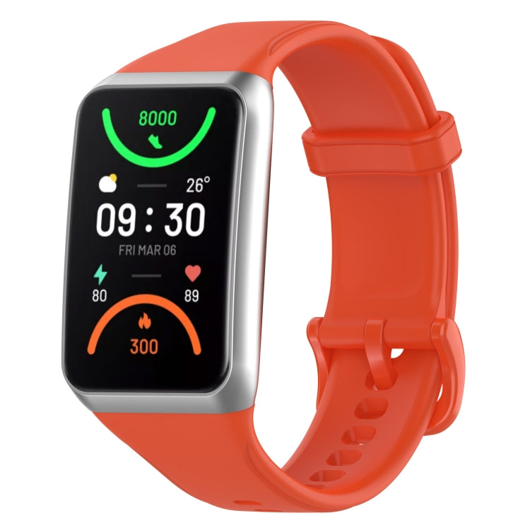 Orange soft silicone watch band with buckle for OPPO Band 2