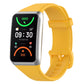 Yellow soft silicone watch band with buckle for OPPO Band 2