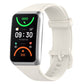 White soft silicone watch band with buckle for OPPO Band 2