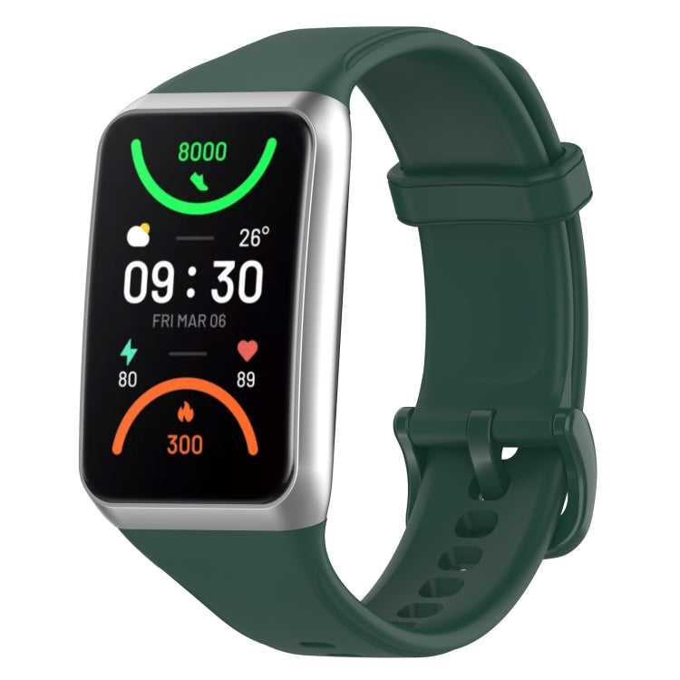 Dark green soft silicone watch band with buckle for OPPO Band 2