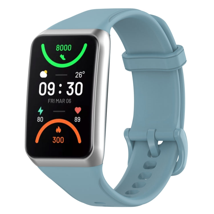 Light blue soft silicone watch band with buckle for OPPO Band 2