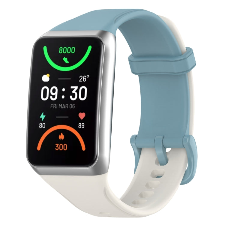 Light blue soft silicone watch band with buckle for OPPO Band 2