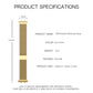 Watch band product specifications diagram with measurements and color info.