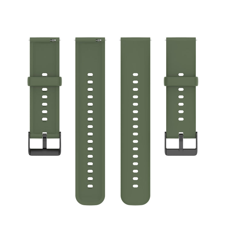 Solid Color Soft Silicone Watch Band, For Realme Watch 3