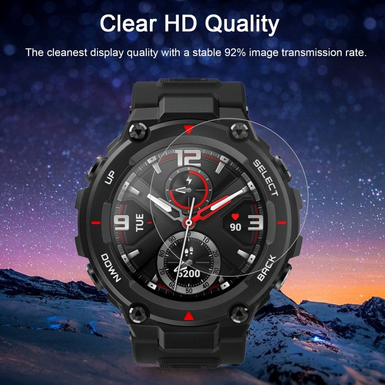 Clear HD quality tempered glass screen protector film for smartwatch display
