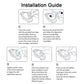 Tempered glass screen protector installation guide with step-by-step alignment