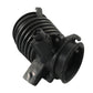 Car air intake hose, black rubber corrugated lines with side connector tabs