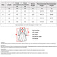Women's nightdress size chart with measurements for S to XL