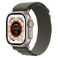 Nylon watch band with dark gray strap and subtle black underside