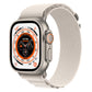 Nylon watch band with light gray strap
