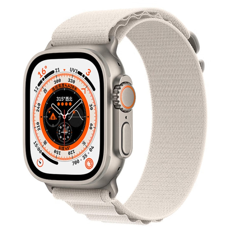 Nylon watch band with light gray strap
