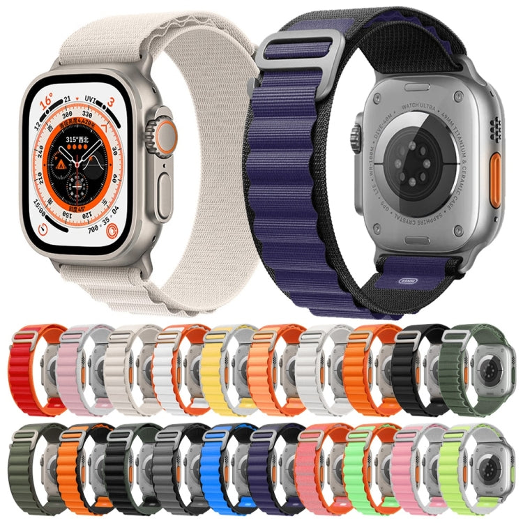 Set of nylon watch bands in assorted colors for Apple Watch Ultra 49mm