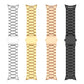 Three-strand metal watch bands in four colors: silver, gold, rose, and black