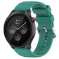 Silicone watch band with teal strap and metal pin, 22mm smartwatch band