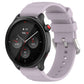 Silicone watch band with light purple-pink strap and metal pin, 22mm smartwatch band
