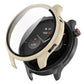 Ivory white protective watch case with integrated tempered glass screen cover