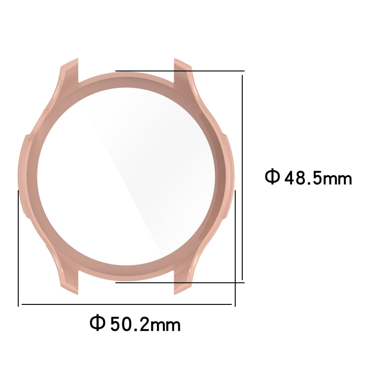 Pink protective watch case dimensions: 50.2mm x 48.5mm ring frame