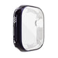 TPU shockproof Apple Watch case, all-inclusive, dark blue frame with side buttons