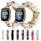 Set of cloth ring watch bands in assorted floral and solid colors for smartwatch