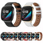 Genuine leather watch bands with round tail, multiple colors shown.