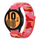 Red camouflage nylon loop watch band with pink adapter for Galaxy Watch5