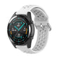 White perforated wrist strap with metal clasp for smartwatch