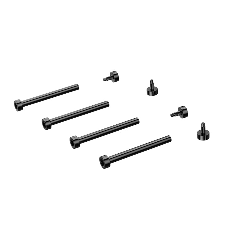 Black strap connecting rod kit: five cylindrical rods and small cap fasteners