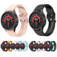 Rhombus-texture silicone watch band set: light pink and black straps for Galaxy Watch 5/5 Pro