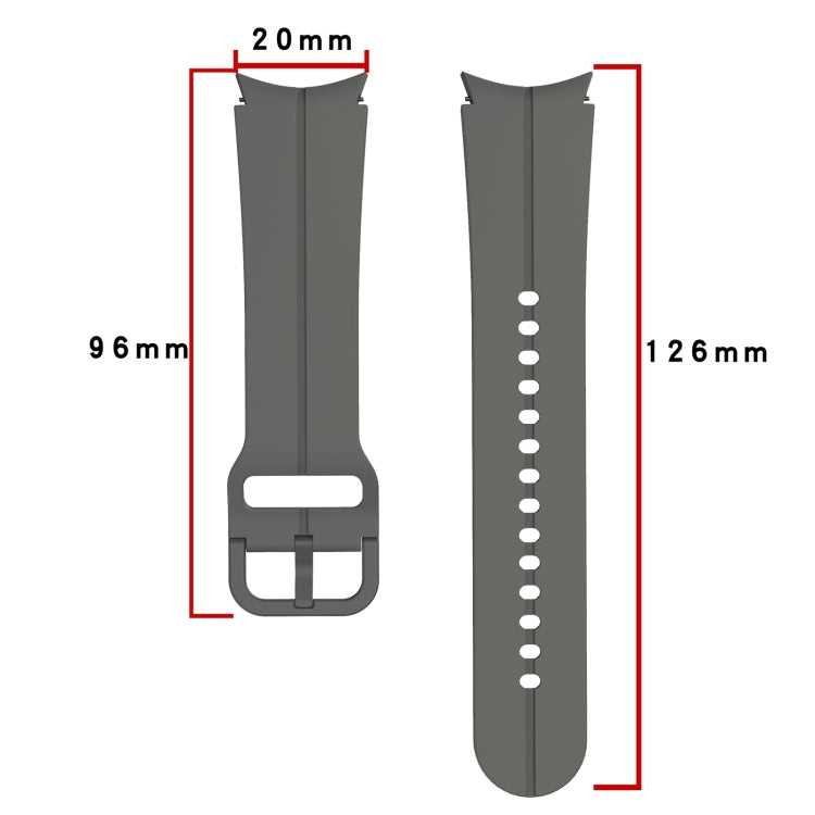Colorful Buckle Silicone Watch Band, For Samsung Galaxy Watch 5 Pro 45mm