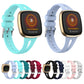 Assorted silicone watch bands for Fitbit Versa 3/4, light blue and purple plus more colors