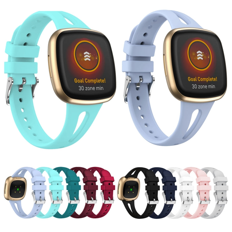 Assorted silicone watch bands for Fitbit Versa 3/4, light blue and purple plus more colors