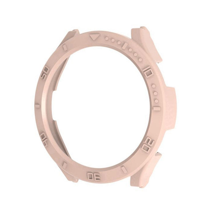 Light pink PC half-cover watch case frame with raised scale markings