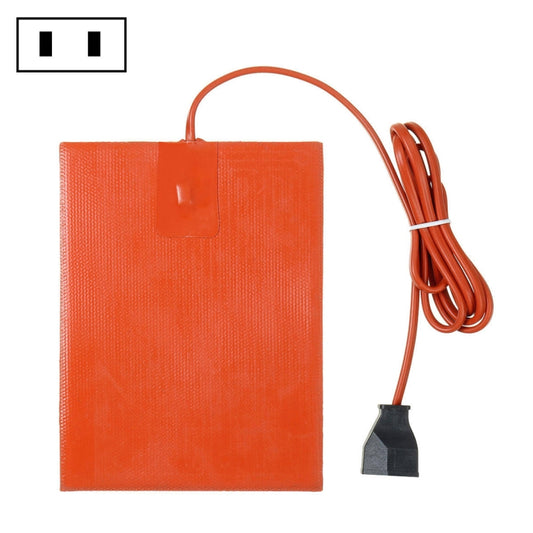 Car engine oil pan heater pad, orange, with US plug and power cord