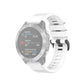 22mm white quick-release wrist strap with plastic buckle, perforated textured band